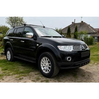 Sprednji zaščitni lok ST015 Black (nerjavno jeklo) Mitsubishi Pajero Sport 2008–2015 fotografija 2
