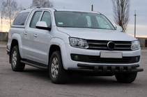 Volkswagen Amarok 2010–2022 Sprednji zaščitni lok ST015 Black (nerjavno jeklo) fotografija 3