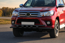 Toyota Hilux 2015– Sprednji zaščitni lok ST015 Black (nerjavno jeklo) fotografija 2