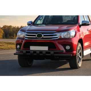 Sprednji zaščitni lok ST015 Black (nerjavno jeklo) Toyota Hilux 2015– fotografija 2