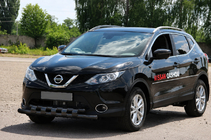 Nissan Qashqai 2014–2021 Sprednji zaščitni lok ST015 Black (nerjavno jeklo) fotografija 2