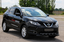 Nissan Qashqai 2014–2021 Sprednji zaščitni lok ST015 Black (nerjavno jeklo) fotografija 3