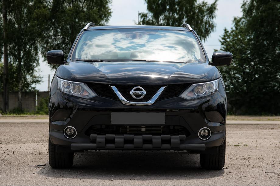 Nissan Qashqai 2014–2021 Sprednji zaščitni lok ST015 Black (nerjavno jeklo) Image