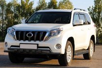 Toyota Land Cruiser Prado 150 2009–2023 Sprednji zaščitni lok ST015 Black (nerjavno jeklo) fotografija 2