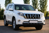 Toyota Land Cruiser Prado 150 2009–2023 Sprednji zaščitni lok ST015 Black (nerjavno jeklo) fotografija 3