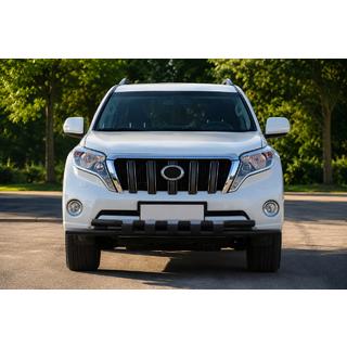 Sprednji zaščitni lok ST015 Black (nerjavno jeklo) Toyota Land Cruiser Prado 150 2009–2023 fotografija 1