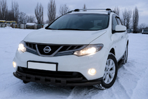 Nissan Murano 2008–2014 Sprednji zaščitni lok ST015 Black (nerjavno jeklo) fotografija 3