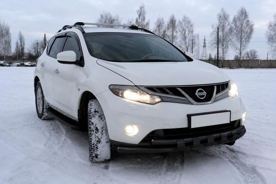 Nissan Murano 2008–2014 Sprednji zaščitni lok ST015 Black (nerjavno jeklo) Image