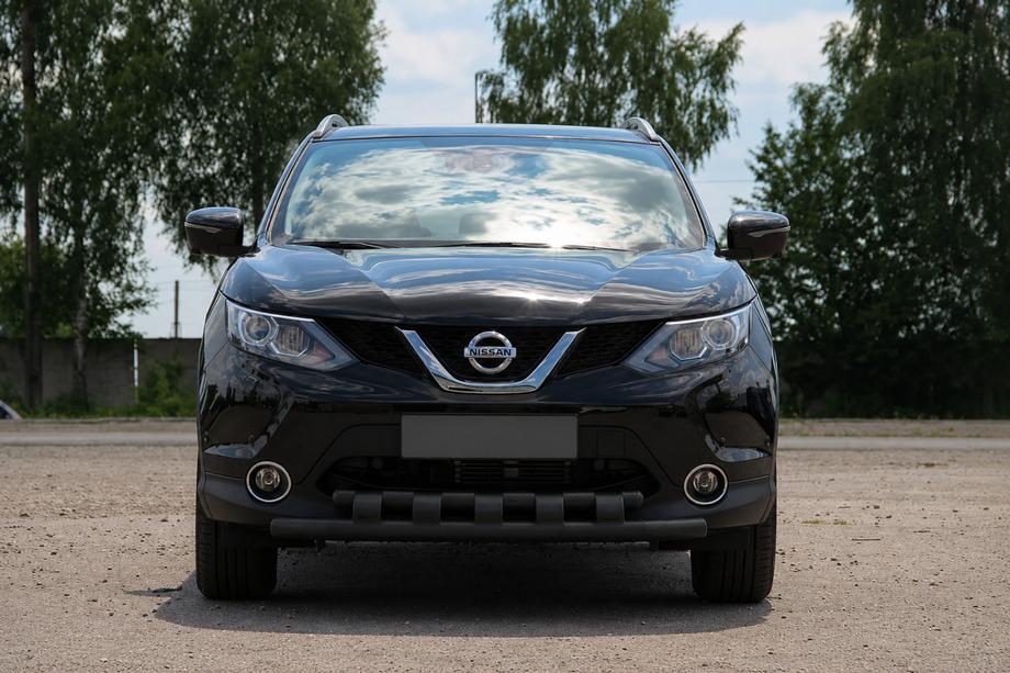 Nissan Qashqai 2007–2010 Sprednji zaščitni lok ST015 Black (nerjavno jeklo) Fotografija 2