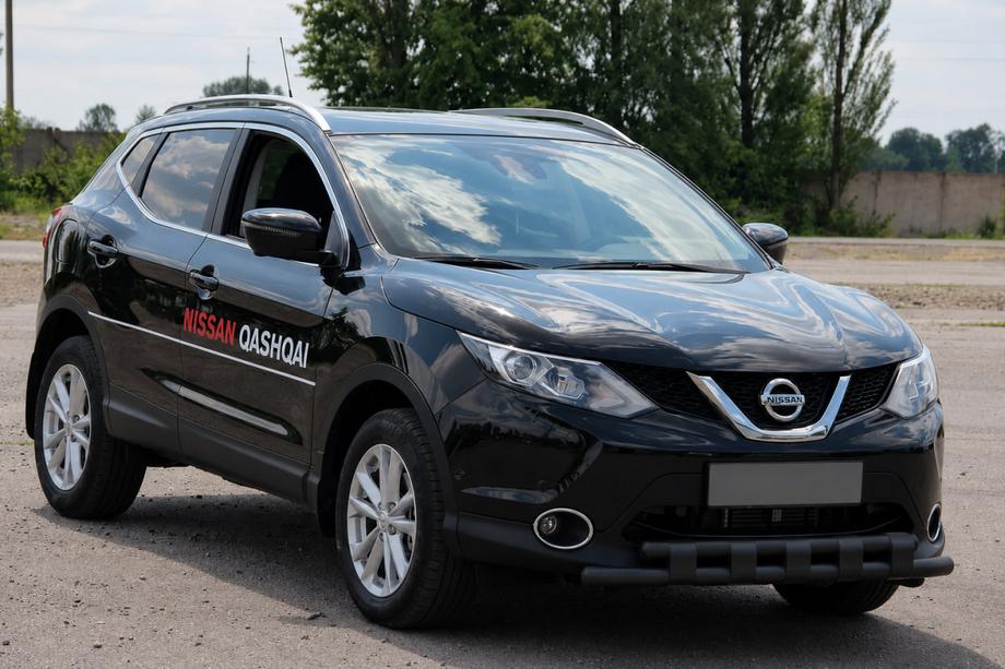 Nissan Qashqai 2007–2010 Sprednji zaščitni lok ST015 Black (nerjavno jeklo) Fotografija 3