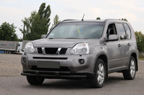 Nissan X-trail T31 2007–2014 Prednja zaščita ST015/2 Black (nerjaveče jeklo) fotografija 2