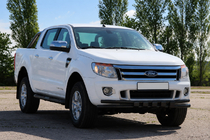 Ford Ranger 2011–2022 Sprednji zaščitni lok ST016 Black (nerjavno jeklo) fotografija 3