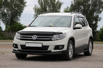 Volkswagen Tiguan 2007–2016 Sprednja zaščita ST016 Black (nerjavno jeklo) fotografija 3