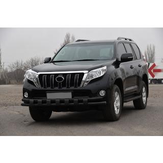 Sprednji zaščitni lok ST016-2 Black (nerjavno jeklo) Toyota Land Cruiser Prado 150 2009–2023 fotografija 2