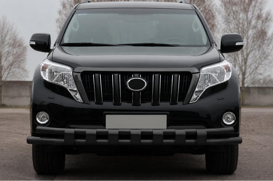 Toyota Land Cruiser Prado 150 2009–2023 Sprednji zaščitni lok ST016-2 Black (nerjavno jeklo) Image