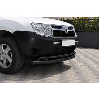 Sprednji zaščitni lok ST017 Black (nerjaveče jeklo) Dacia Duster 2008–2018 fotografija 2