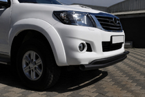 Toyota Hilux 2006–2015 Sprednji zaščitni lok ST017 Black (nerjaveče jeklo) fotografija 3