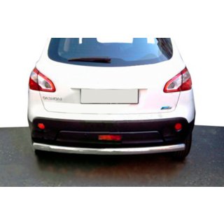 Ravna zadnja zaščitna cev (nerjavno jeklo) Nissan Qashqai 2010–2014 fotografija 2