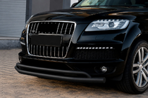 Audi Q7 2005–2015 Sprednji zaščitni lok ST017 Black (nerjaveče jeklo) fotografija 2