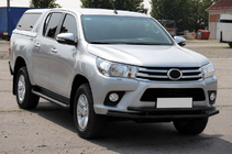 Toyota Hilux 2015– Sprednji zaščitni lok ST018 Black (nerjavno jeklo) fotografija 3