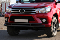 Toyota Hilux 2015– Sprednji zaščitni lok ST018 Black (nerjavno jeklo) fotografija 4
