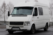 Volkswagen LT 1995–2006 Sprednji zaščitni lok ST020 Black (nerjavno jeklo) fotografija 2