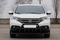 Honda CRV 2012–2016 Sprednji zaščitni lok WT003-ST-V1 Black (nerjavno jeklo) fotografija 1