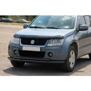 Sprednji dvojni zaščitni lok 60/42 mm črn (nerjavno jeklo) Suzuki Grand Vitara 2005–2017 fotografija 2