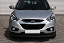 Hyundai IX-35 2010–2015 Sprednji zaščitni lok ST008 Black (nerjaveče jeklo) fotografija 2