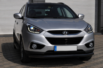 Hyundai IX-35 2010–2015 Sprednji zaščitni lok ST008 Black (nerjaveče jeklo) fotografija 4