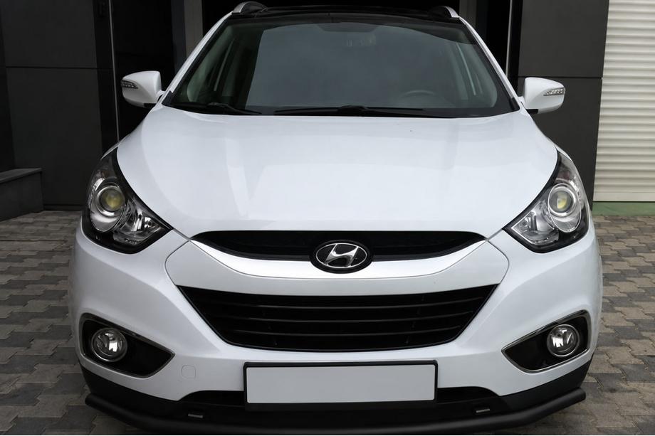 Hyundai IX-35 2010–2015 Sprednji zaščitni lok ST008 Black (nerjaveče jeklo) Image