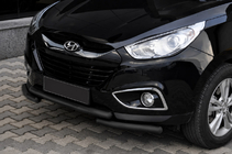 Hyundai IX-35 2010–2015 Sprednji zaščitni lok ST014-1 Black (nerjavno jeklo) fotografija 1