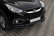 Hyundai IX-35 2010–2015 Sprednji zaščitni lok ST014-1 Black (nerjavno jeklo) fotografija 3