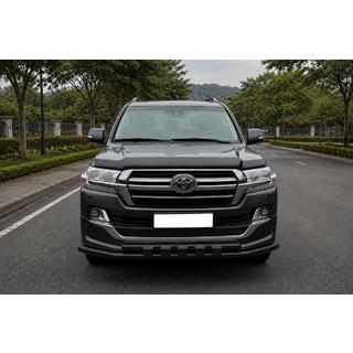 Sprednja zaščitna cev ST015 Black (2015+, nerjavno jeklo) Toyota Land Cruiser 200 2007–2021 fotografija 1
