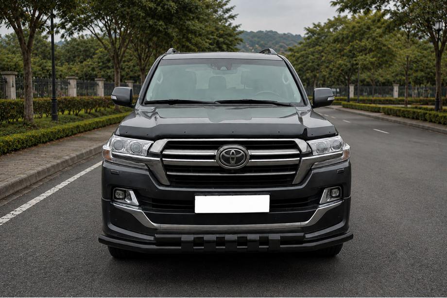 Toyota Land Cruiser 200 2007–2021 Sprednja zaščitna cev ST015 Black (2015+, nerjavno jeklo) Image