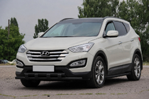 Hyundai Santa Fe 3 2012–2018 Prednji zaščitni lok ST015 Black (nerjaveče jeklo) fotografija 2