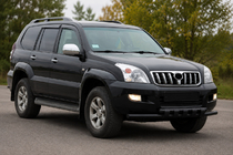 Toyota Land Cruiser Prado 120 2002–2009 Prednji zaščitni lok ST015 Black (nerjaveče jeklo) fotografija 2