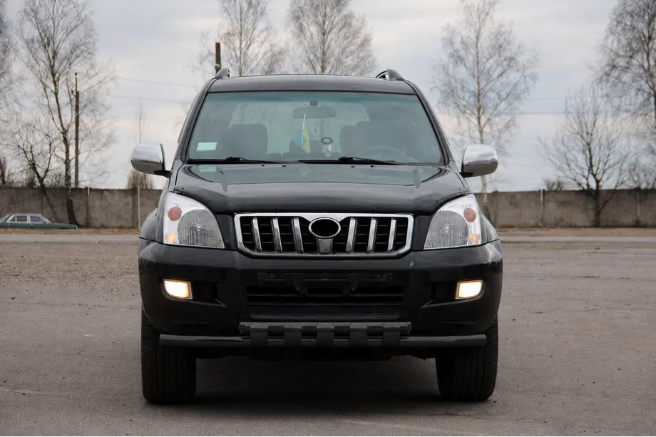 Toyota Land Cruiser Prado 120 2002–2009 Prednji zaščitni lok ST015 Black (nerjaveče jeklo) Image