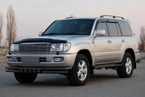 Toyota Land Cruiser 100 1998–2007 Prednji zaščitni lok ST015 Black (nerjaveče jeklo) fotografija 2