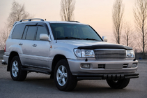 Toyota Land Cruiser 100 1998–2007 Prednji zaščitni lok ST015 Black (nerjaveče jeklo) fotografija 3