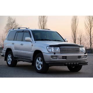 Prednji zaščitni lok ST015 Black (nerjaveče jeklo) Toyota Land Cruiser 100 1998–2007 fotografija 3