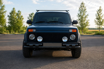 Lada Niva in Urban 1977– Prednji zaščitni lok ST015 Black (nerjaveče jeklo) fotografija 1