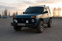 Lada Niva in Urban 1977– Prednji zaščitni lok ST015 Black (nerjaveče jeklo) fotografija 2