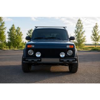 Prednji zaščitni lok ST015 Black (nerjaveče jeklo) Lada Niva in Urban 1977– fotografija 1