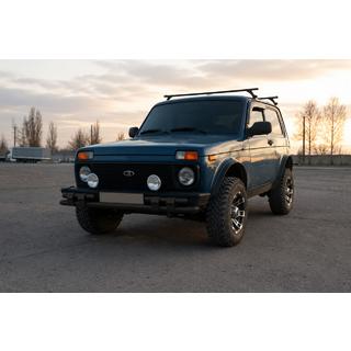 Prednji zaščitni lok ST015 Black (nerjaveče jeklo) Lada Niva in Urban 1977– fotografija 2