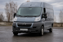 Peugeot Boxer 2006–2025 Prednji zaščitni lok ST015 Black (nerjaveče jeklo) fotografija 1