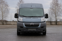 Peugeot Boxer 2006–2025 Prednji zaščitni lok ST015 Black (nerjaveče jeklo) fotografija 2
