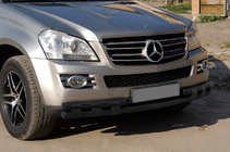 Mercedes GL class X164 2006–2012 Prednji zaščitni lok ST015 Black (nerjaveče jeklo) fotografija 3