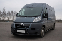 Citroen Jumper 2007–2025 Sprednji zaščitni lok ST019 Black (nerjaveče jeklo) fotografija 3