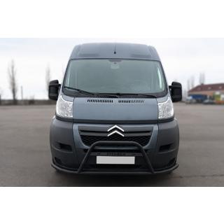 Sprednji zaščitni lok ST019 Black (nerjaveče jeklo) Citroen Jumper 2007–2025 fotografija 1